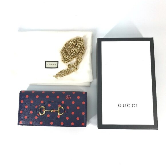 GUCCI Navy Horsebit Wallet - Picture 16 of 16